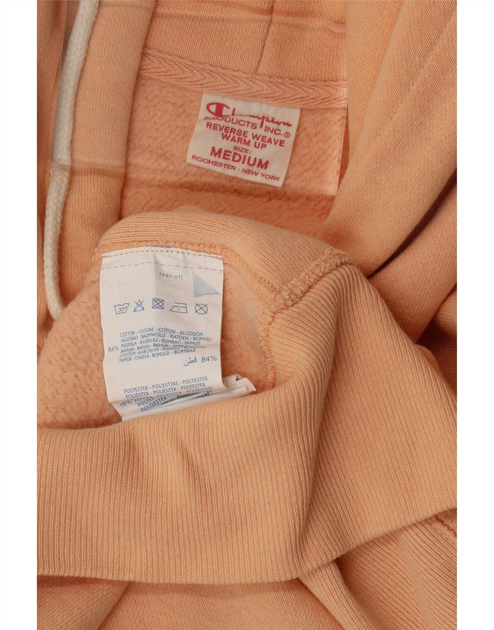 CHAMPION Suéter masculino com capuz e algodão laranja médio