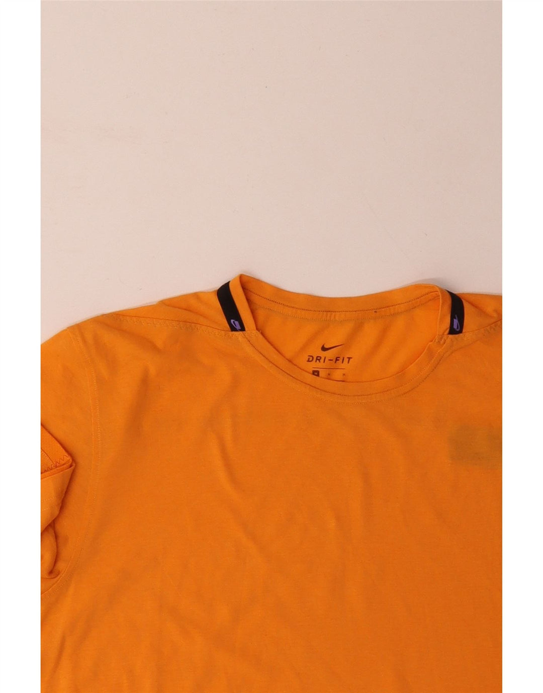 Camiseta masculina NIKE Dri Fit Top médio laranja algodão