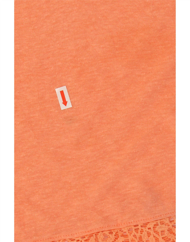 Camiseta feminina Marks & Spencer superdimensionada, Reino Unido 10 pequena laranja