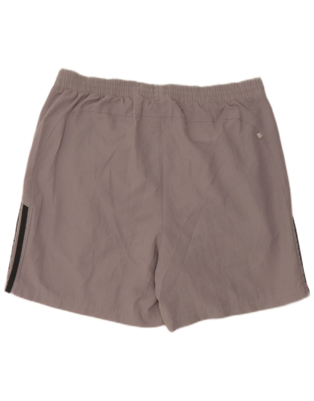 Shorts esportivos masculinos Adidas poliéster cinza médio