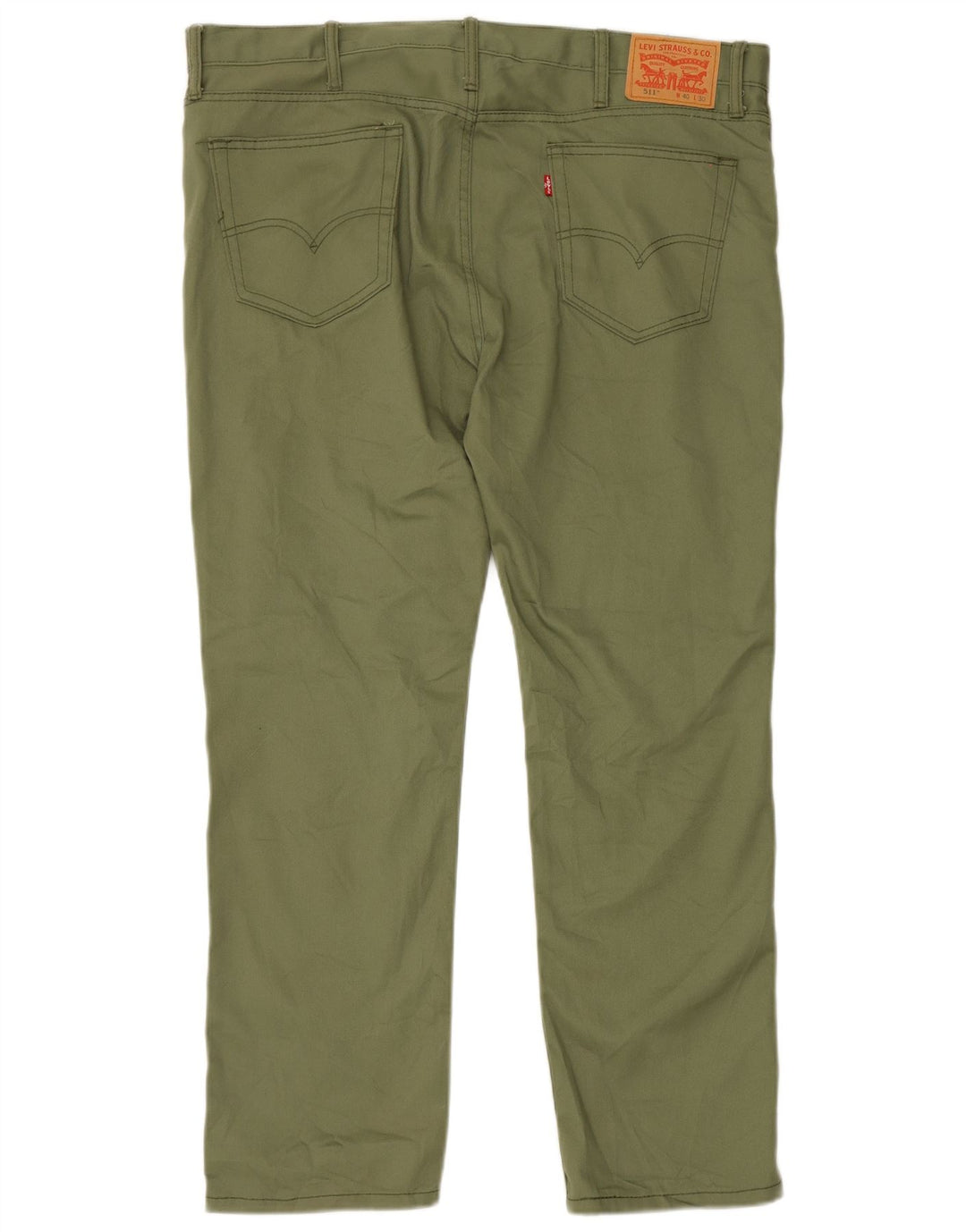 Calça Levi's Masculina 511 Slim Casual W40 L30 Verde Poliéster