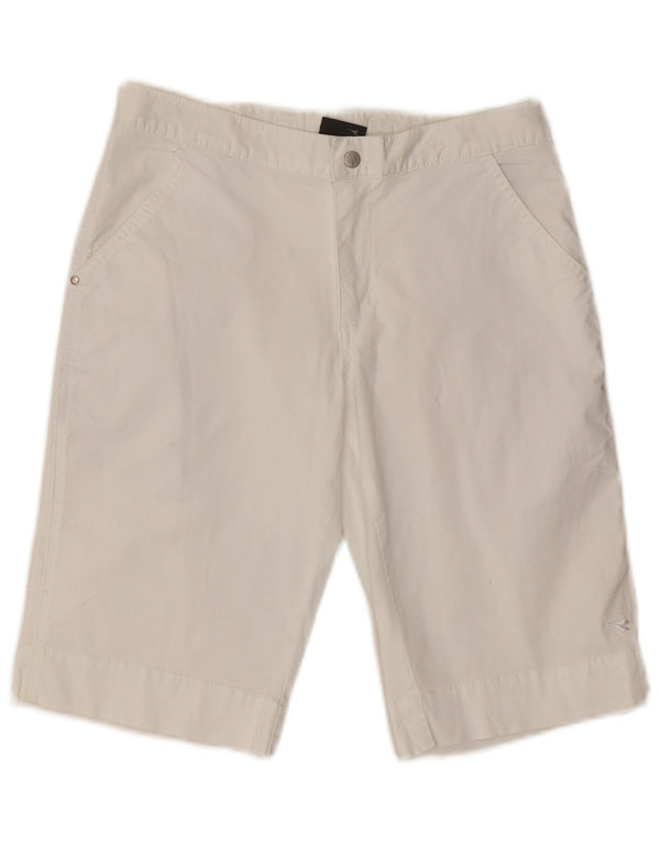 Diadora Womens Chino Shorts UK 8 Pequeno W27 L11 Algodão Branco
