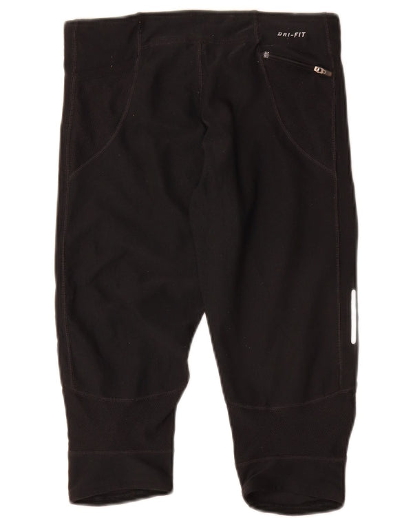 Bermuda esportiva Nike Dri Fit feminina UK 4 XS preto poliéster