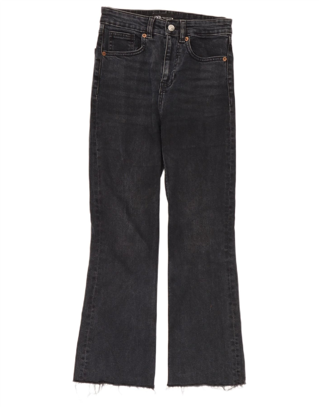 Zara Jeans feminino queimado EU 38 pequeno W28 L26 preto