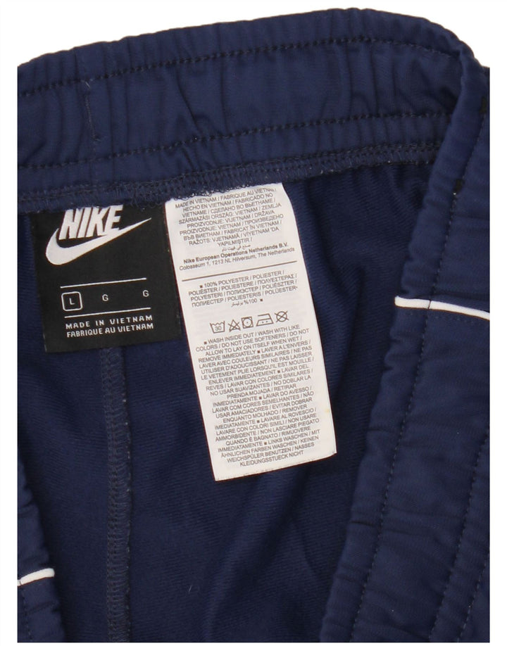 Calça de treino masculina Nike joggers grande poliéster azul marinho