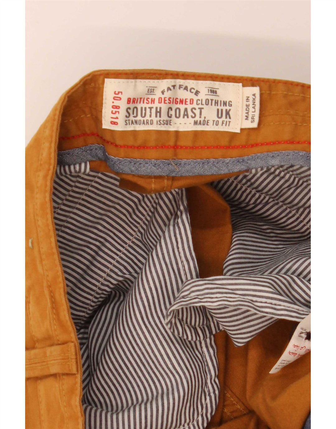 Shorts cargo masculino Scotch & Soda W36 grande algodão marrom