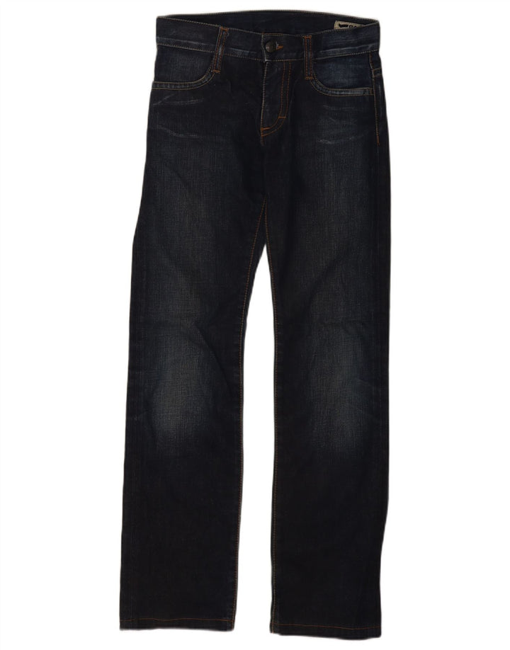 Calça jeans reta feminina Gas W25 L30 algodão azul