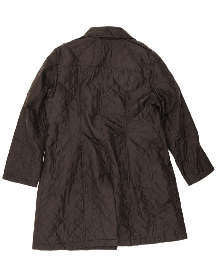 Sobretudo acolchoado feminino Marks & Spencer UK 18 XL poliéster preto