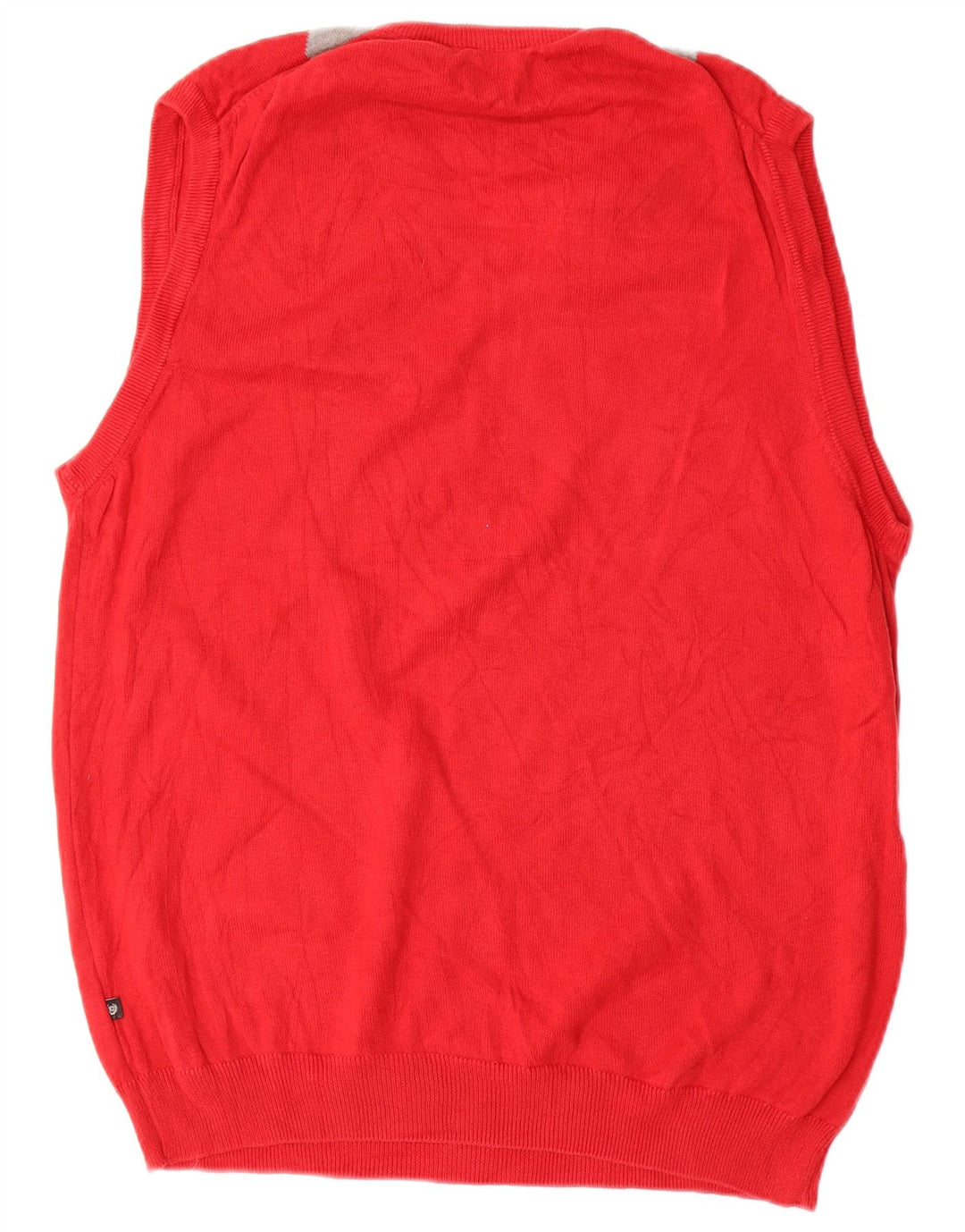 Regata masculina CHAPS com colete grande vermelho Argyle/algodão diamante