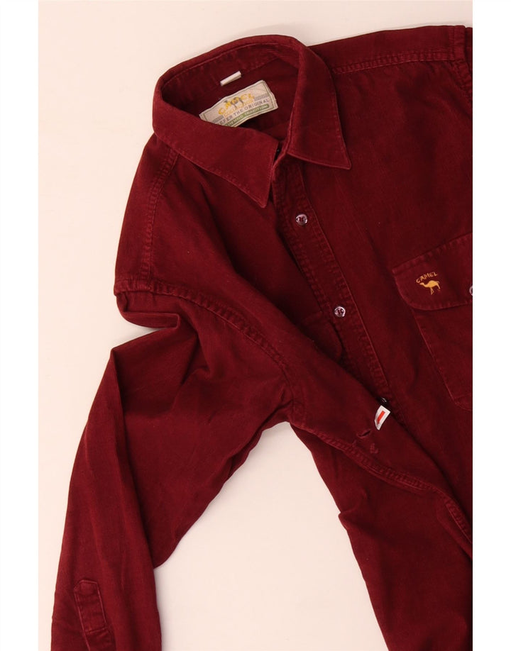 Camisa masculina de veludo CAMEL ACTIVE algodão vermelho médio