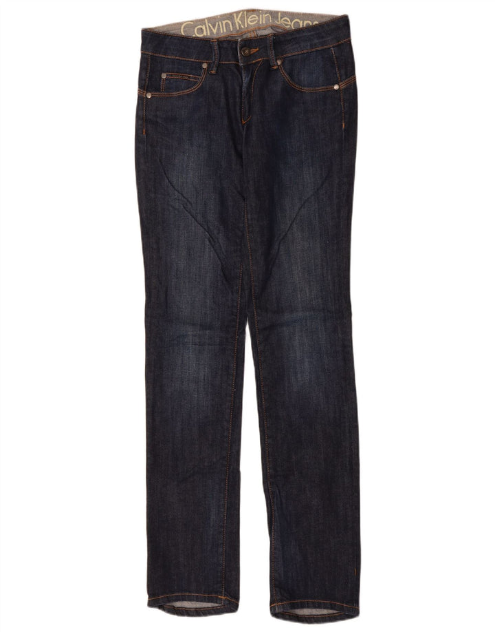 Calvin Klein Jeans Slim Feminino W30 L33 Azul Marinho
