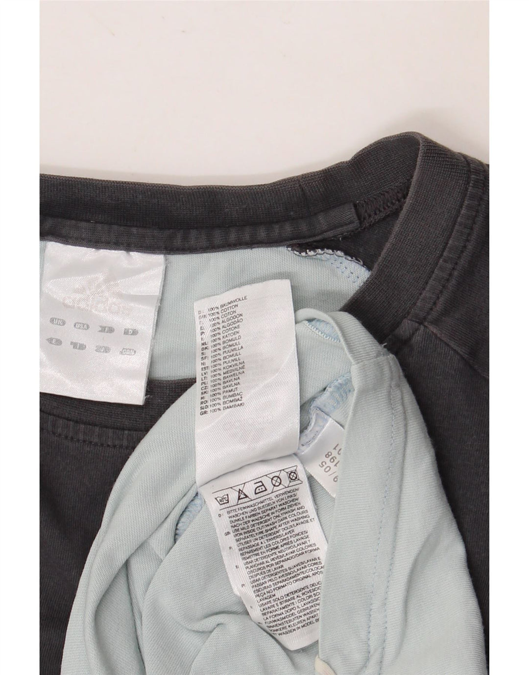 ADIDAS Mens Top Manga Longa Grande Azul Colourblock Algodão