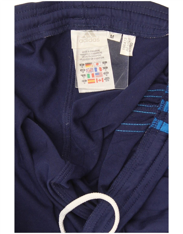 Calça de treino masculina Adidas médio azul marinho poliéster