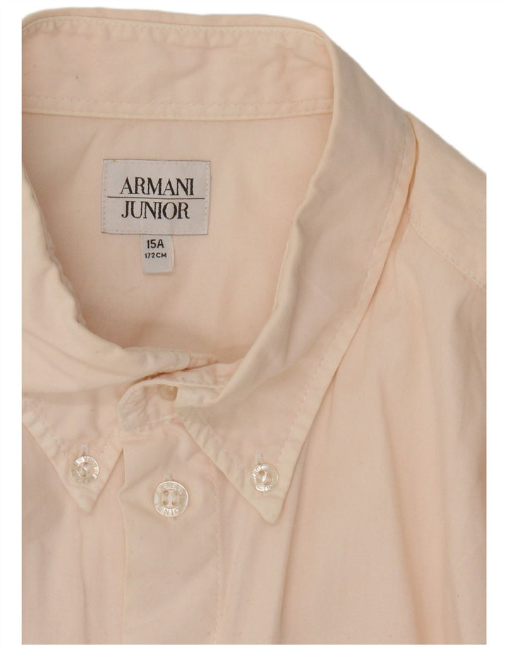 Camisa ARMANI JUNIOR Menino 14-15 Anos Algodão Rosa