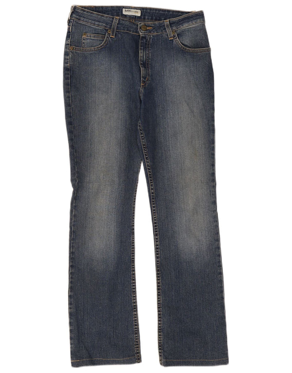 Lee Womens Cameron Straight Jeans W31 L29 Azul Algodão