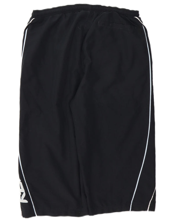 REEBOK Mens Graphic Bermuda Sport Shorts IT 50 Grande Poliéster Preto