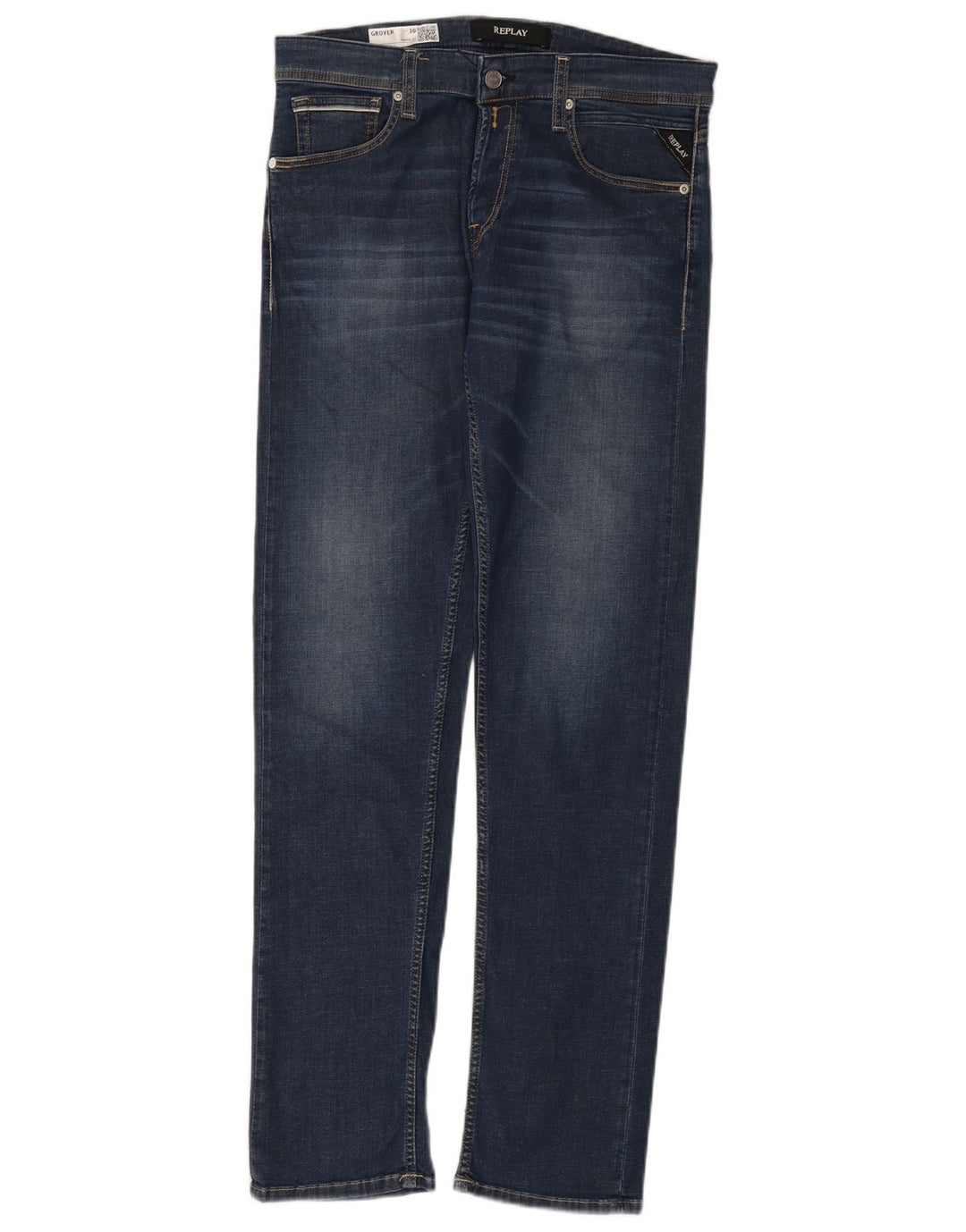 Replay Jeans Grover Slim Feminino W30 L32 Azul Marinho