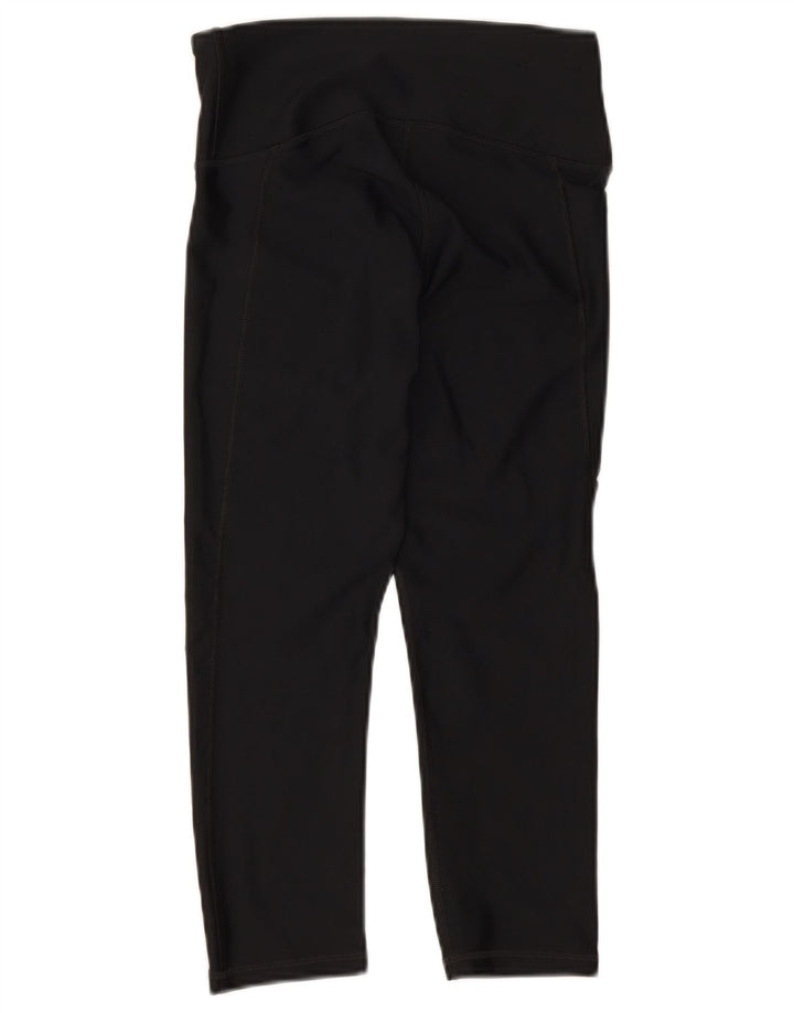 Under Armour Capri Leggings Femininas UK 8 Pequenas Pretas