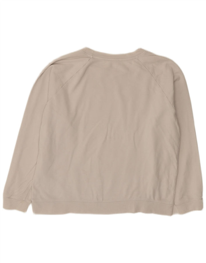 Moletom feminino Levi's com estampa oversized, Reino Unido 16, grande, algodão branco