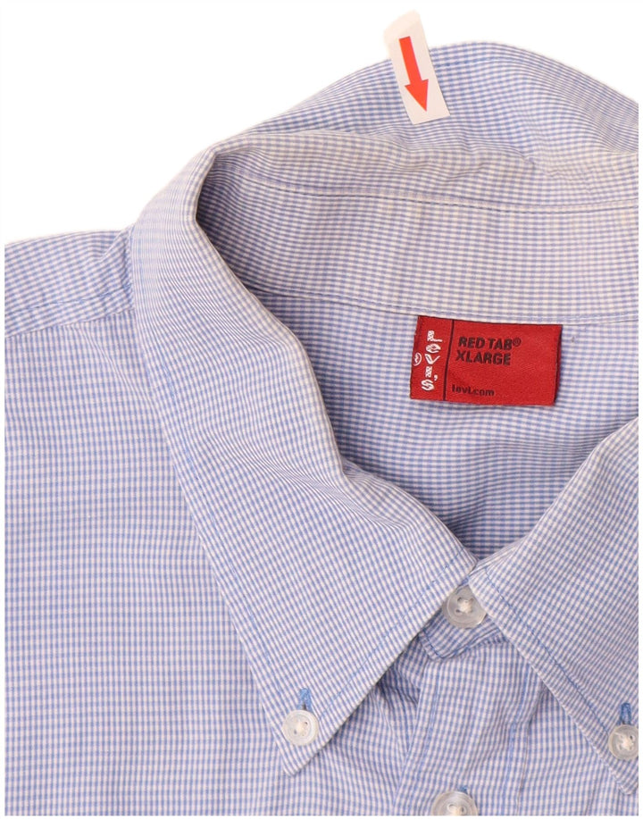 Camisa masculina LEVI'S XL azul algodão