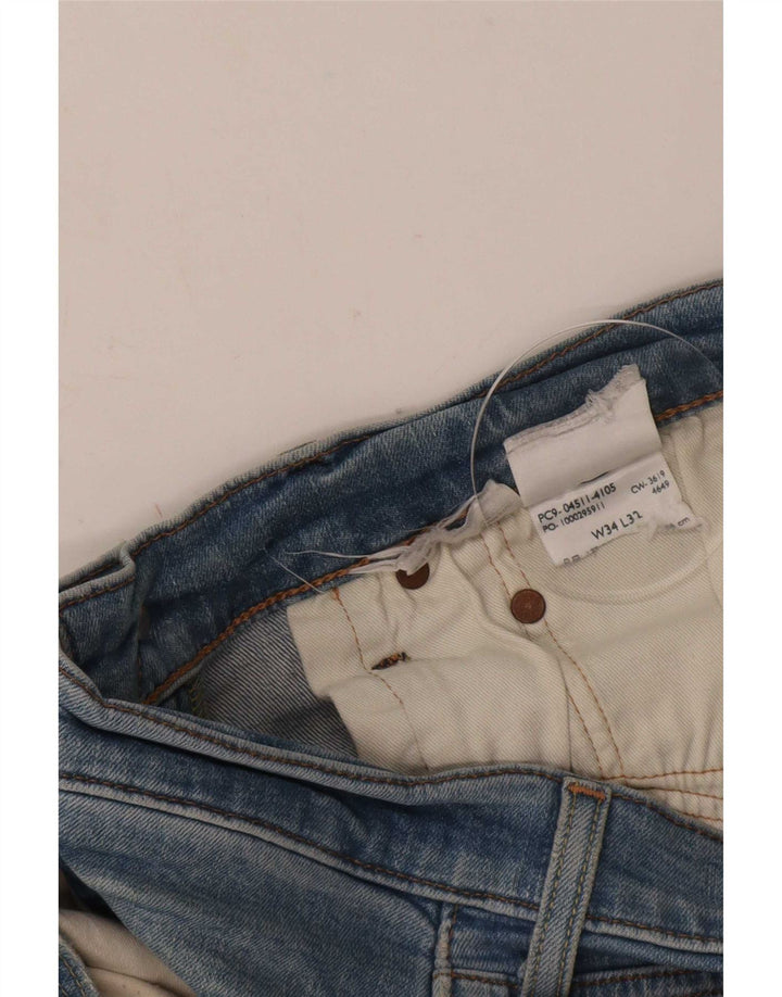 Levi's Mens 511 Slim Jeans W34 L32 Azul Algodão