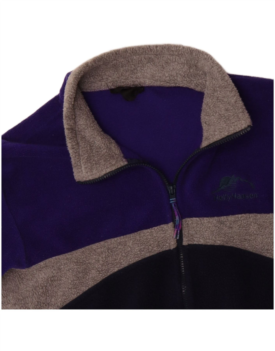 Jaqueta de lã masculina HELLY HANSEN Reino Unido 38 bloco colorido azul marinho médio