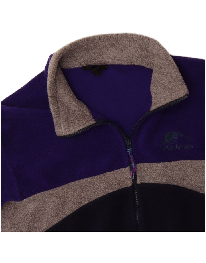 Jaqueta de lã masculina HELLY HANSEN Reino Unido 38 bloco colorido azul marinho médio