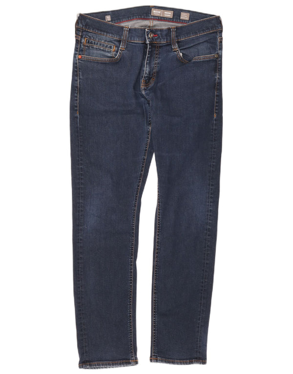 Calça Jeans Mustang Masculina Oregon Bootcut Slim Fit Cônico W33 L32 Azul Marinho