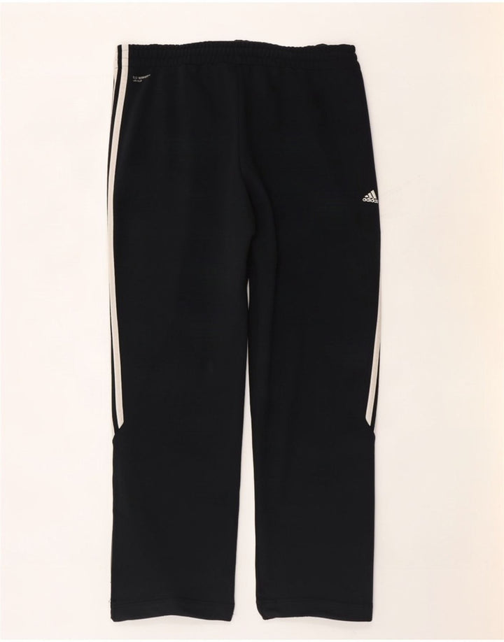 Adidas Mens Climalite Calças de treino grandes de algodão preto
