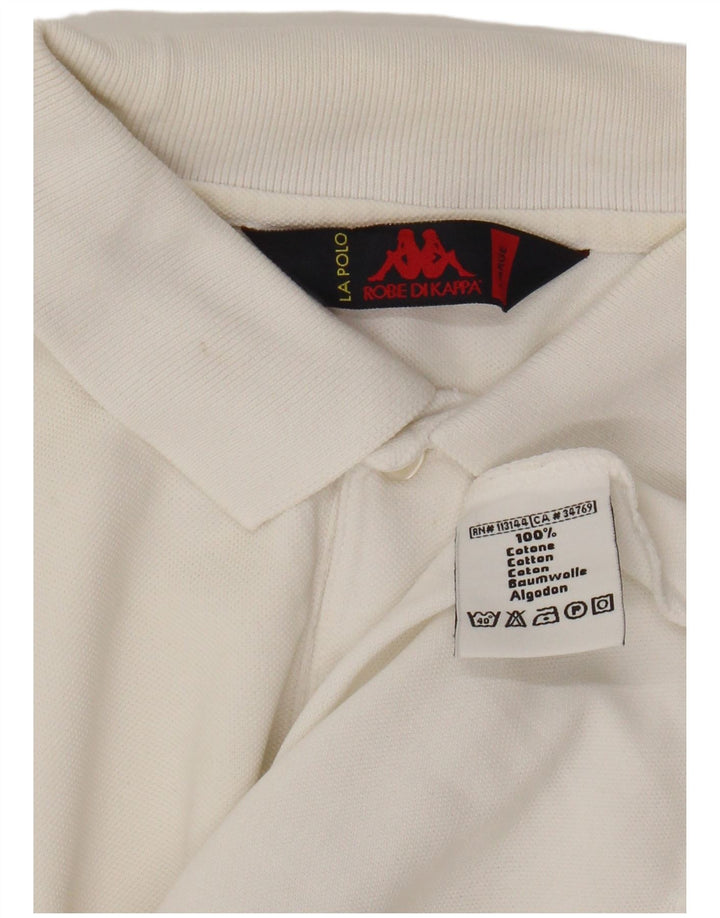 Camisa polo masculina KAPPA grande algodão branco