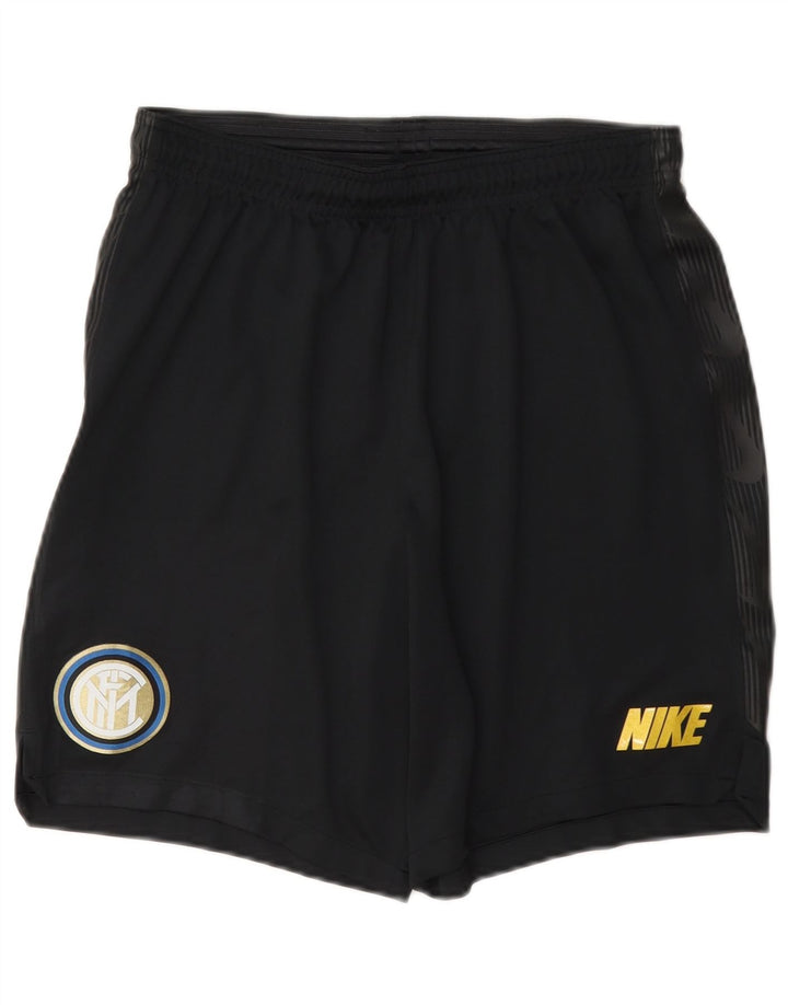 Nike Mens Inter Milan Sport Shorts Médio Preto Poliéster