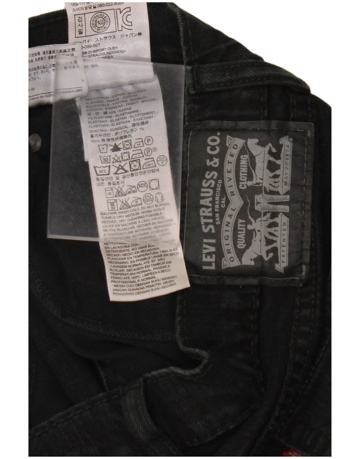 Jeans retos masculinos LEVI'S W36 L29 algodão preto