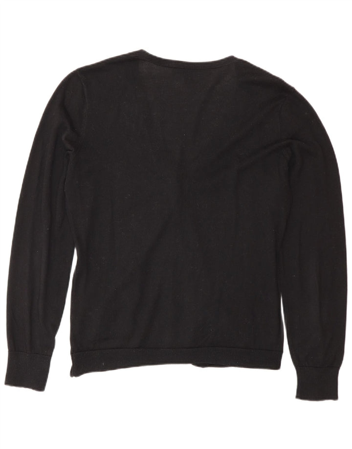 Suéter cardigã feminino Ralph Lauren Reino Unido 10 pequeno preto
