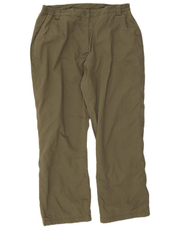 Calça de caminhada feminina Mountain Warehouse Reino Unido 14 grande W32 L28 cáqui