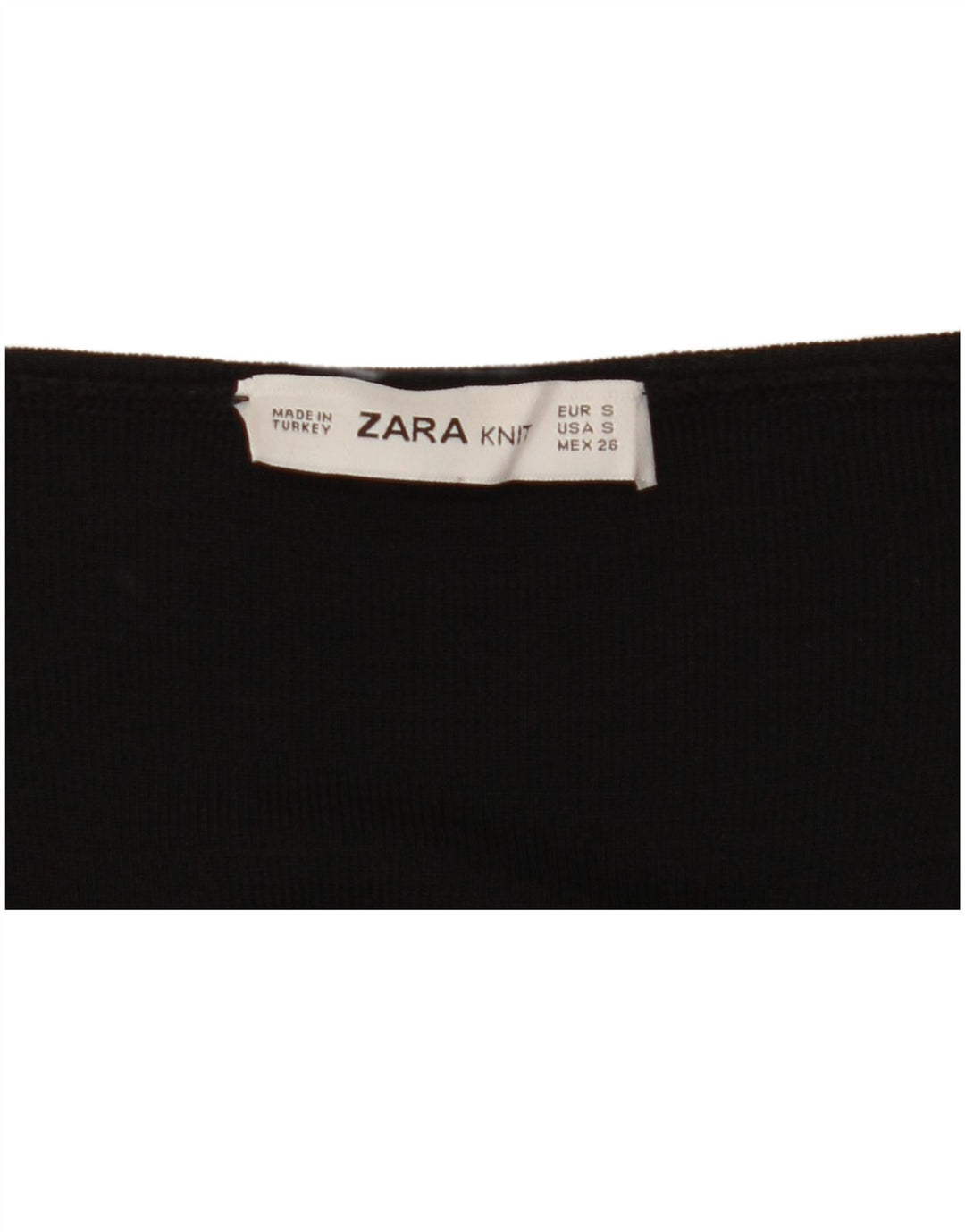 ZARA Vestido feminino oversized de manga comprida Reino Unido 10 pequeno preto
