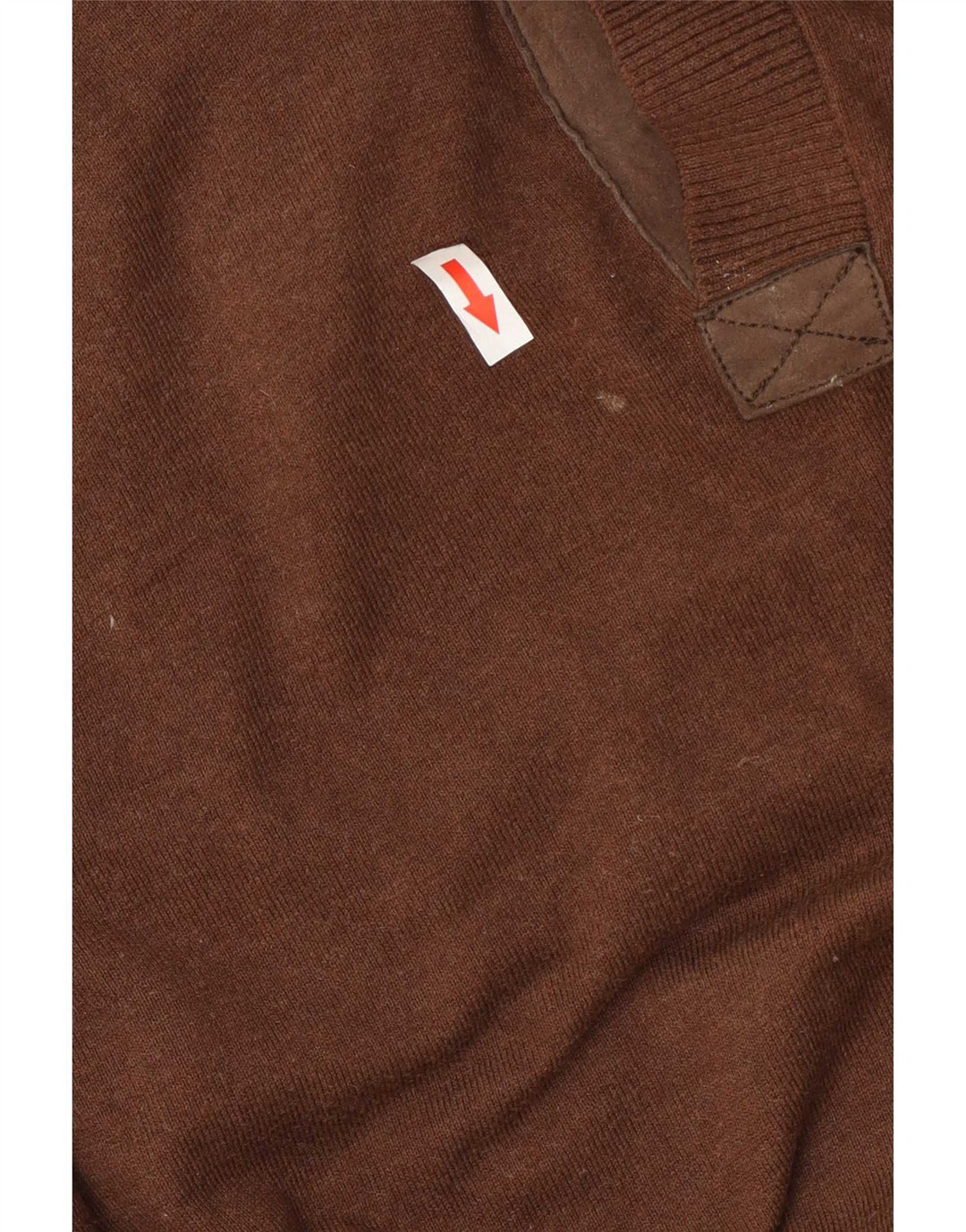 Suéter masculino Massimo Dutti com gola xale XL algodão marrom