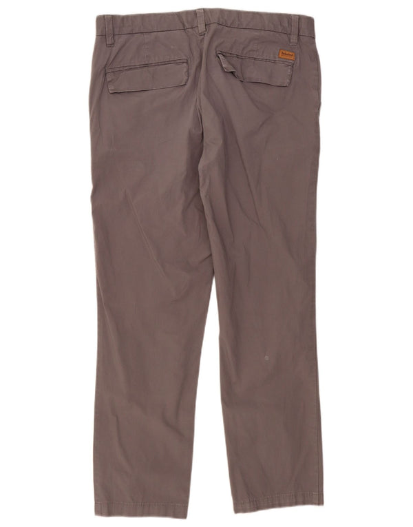 Calça Chino Masculina Timberland W34 L29 Cinza Algodão
