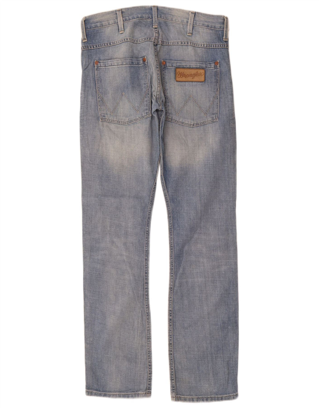 Wrangler Masculino Spencer Straight Jeans W32 L34 Azul Algodão