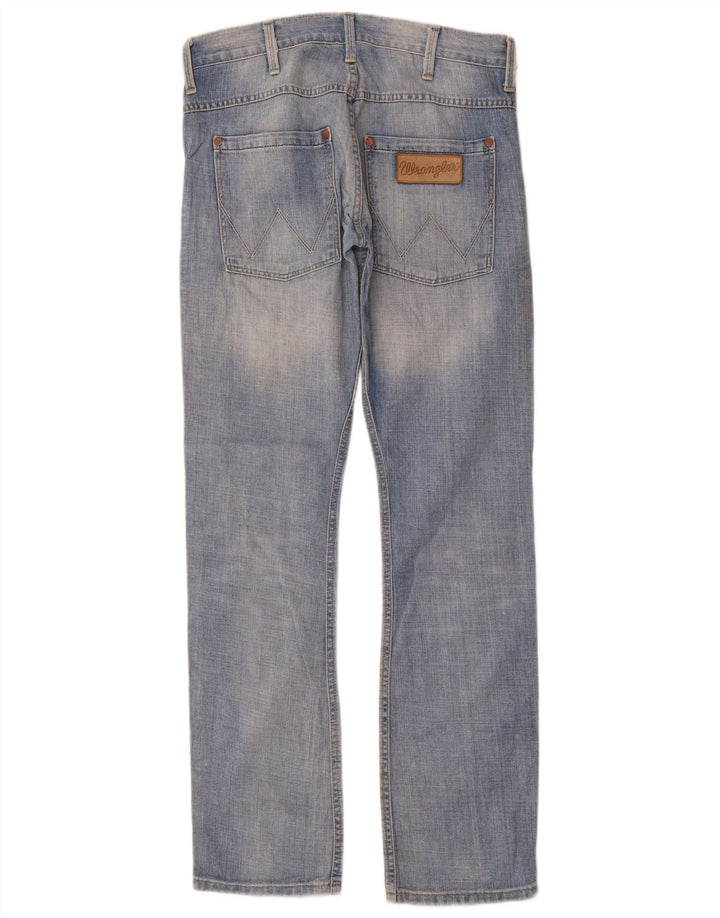Wrangler Masculino Spencer Straight Jeans W32 L34 Azul Algodão