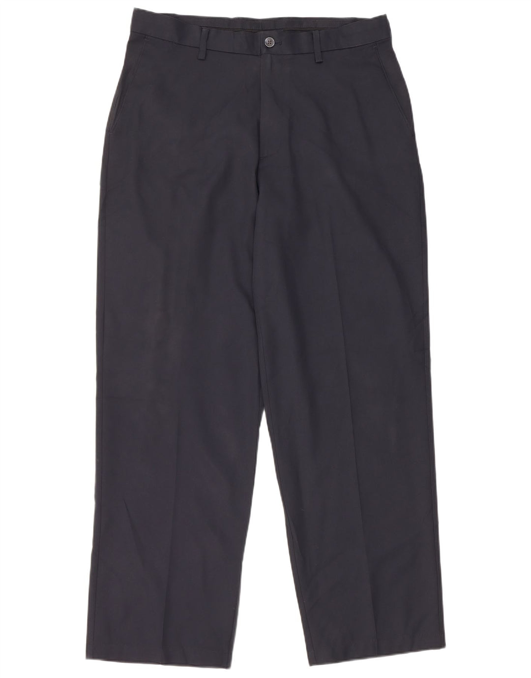 Calça chino reta masculina IZOD Golf W34 L32 poliéster azul marinho