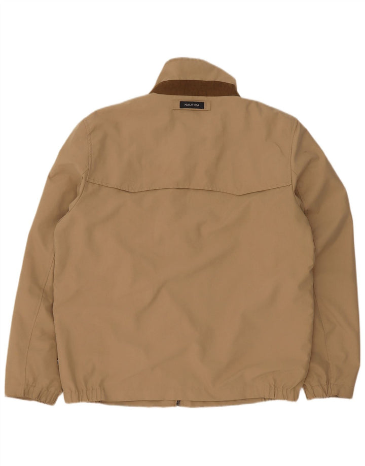 Jaqueta bomber masculina Nautica UK 38 poliéster bege médio