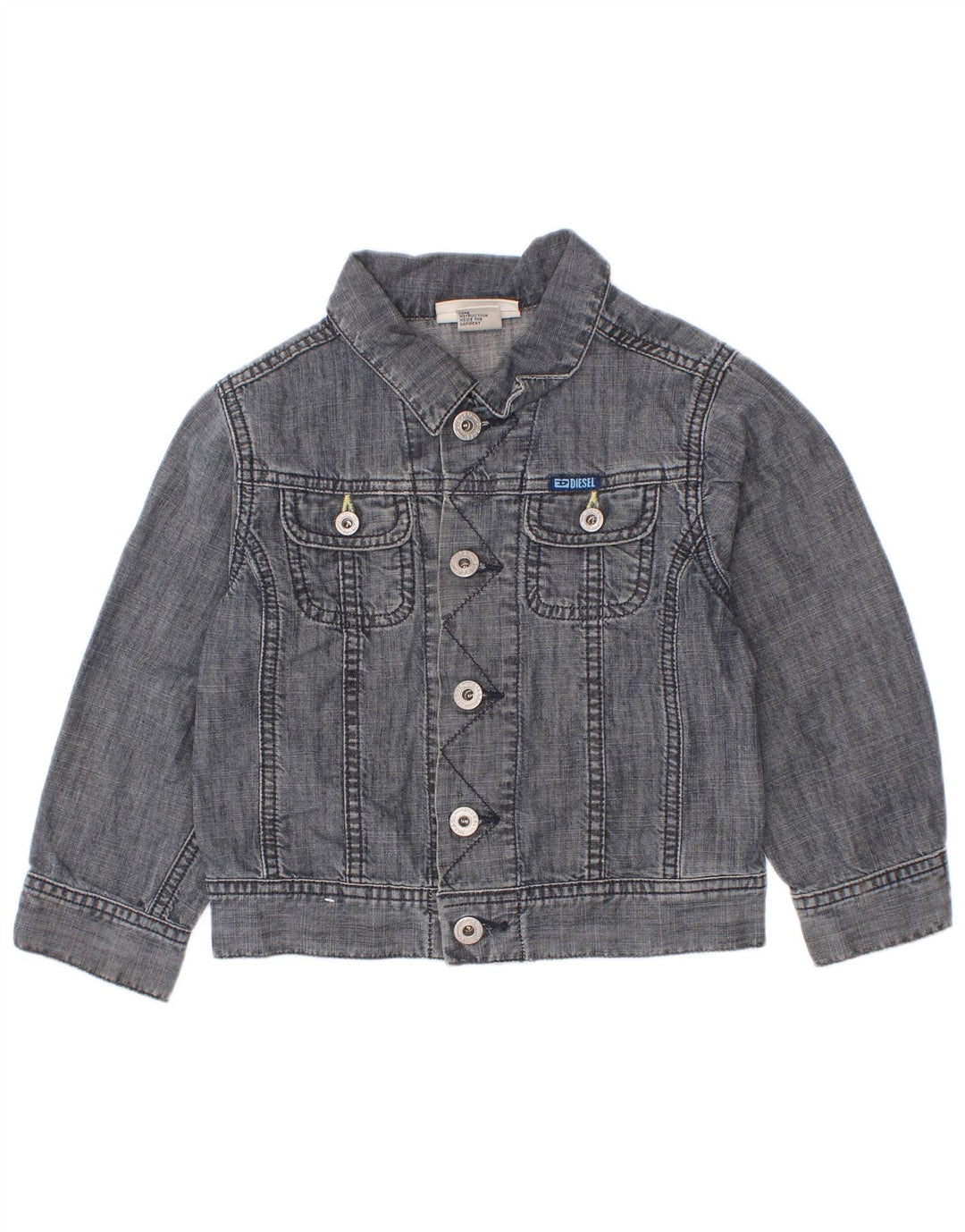 Diesel Jaqueta jeans masculina 2-3 anos algodão azul