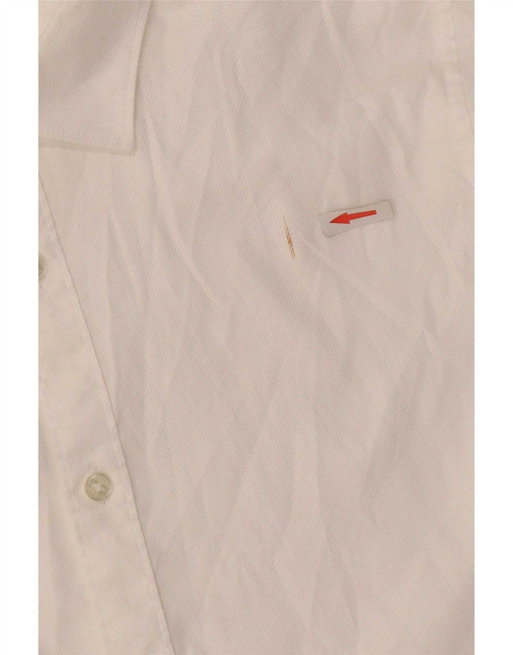 Zara Camisa masculina slim fit grande branca