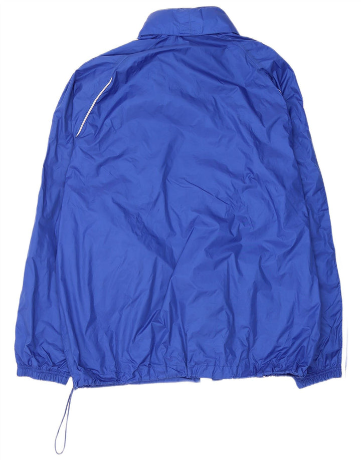 Adidas Mens Hooded Rain Jacket UK 42 XL Azul Poliamida