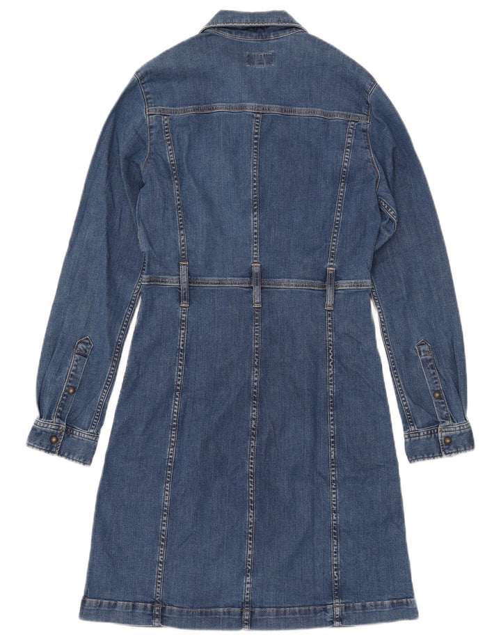 Vestido jeans feminino de manga comprida PEPE JEANS Reino Unido 12 algodão azul médio