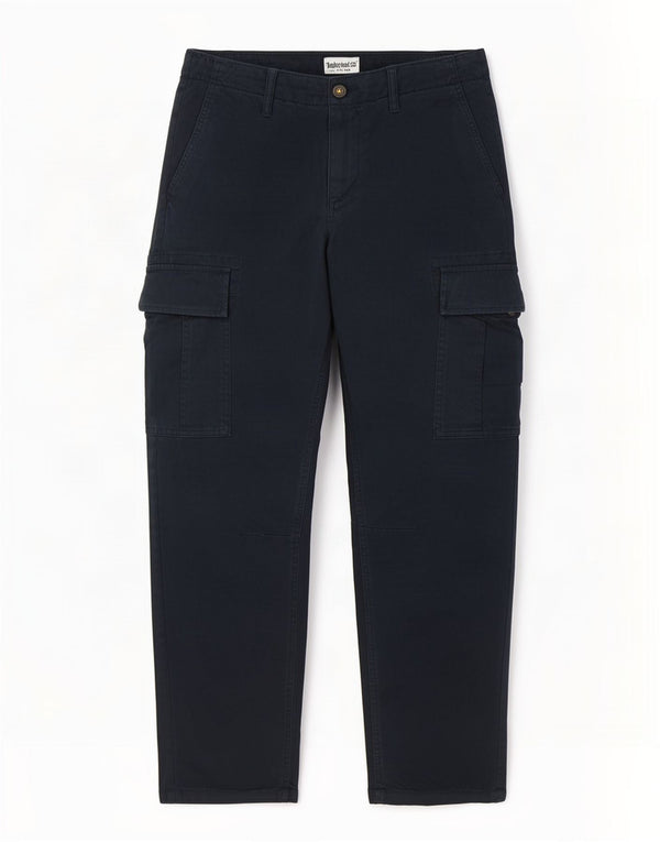 Calça cargo masculina Timberland Relaxed Fit W30 L29 algodão azul marinho