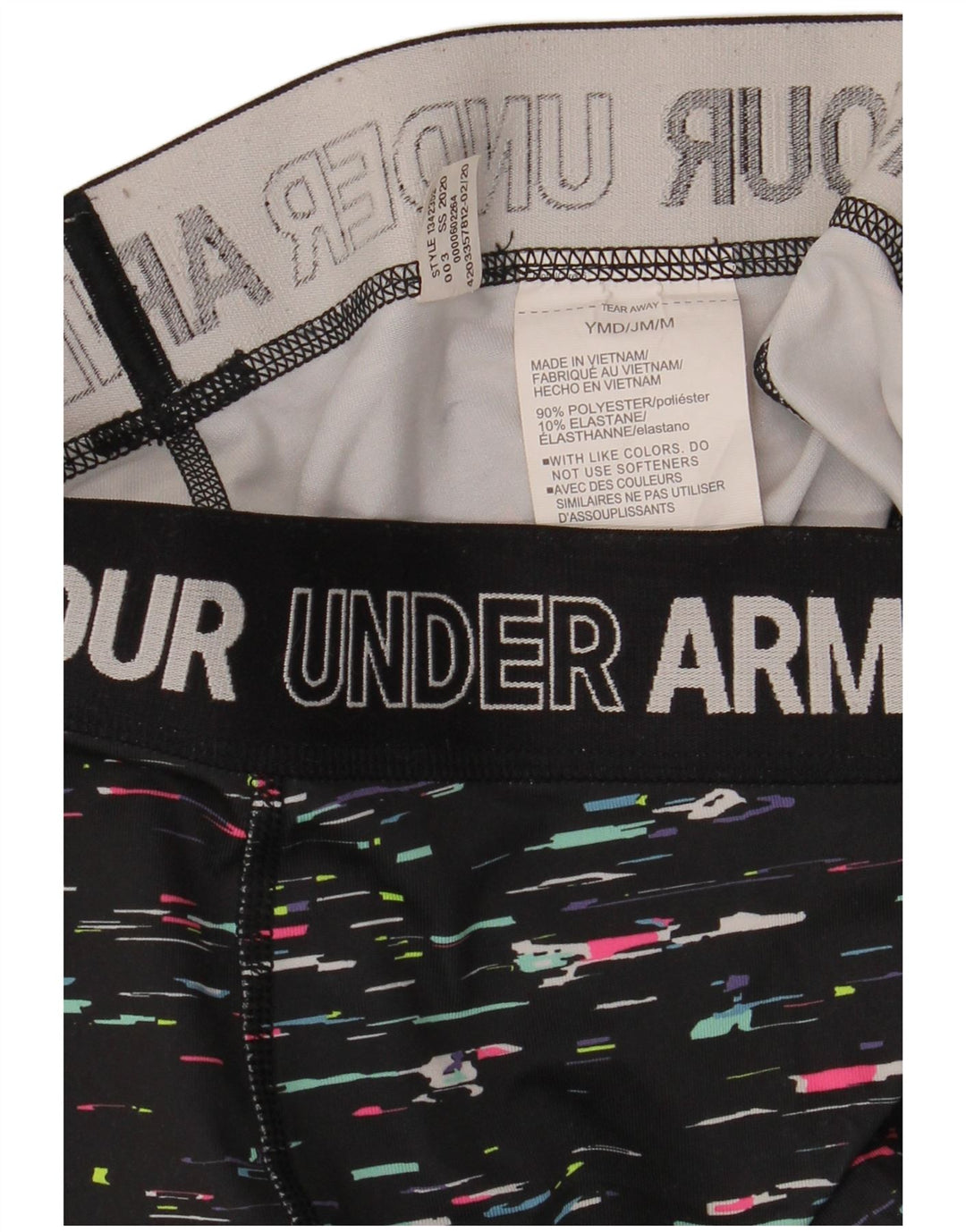Calça de treino para meninas Under Armour 9-10 anos médio preto manchado