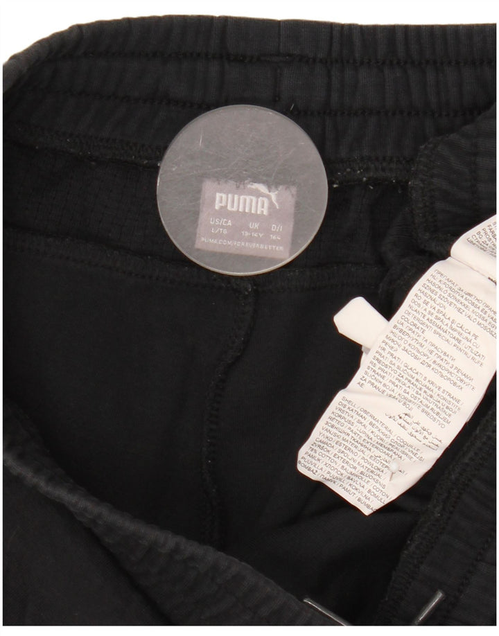 Shorts esportivos Puma meninos 13-14 anos preto algodão