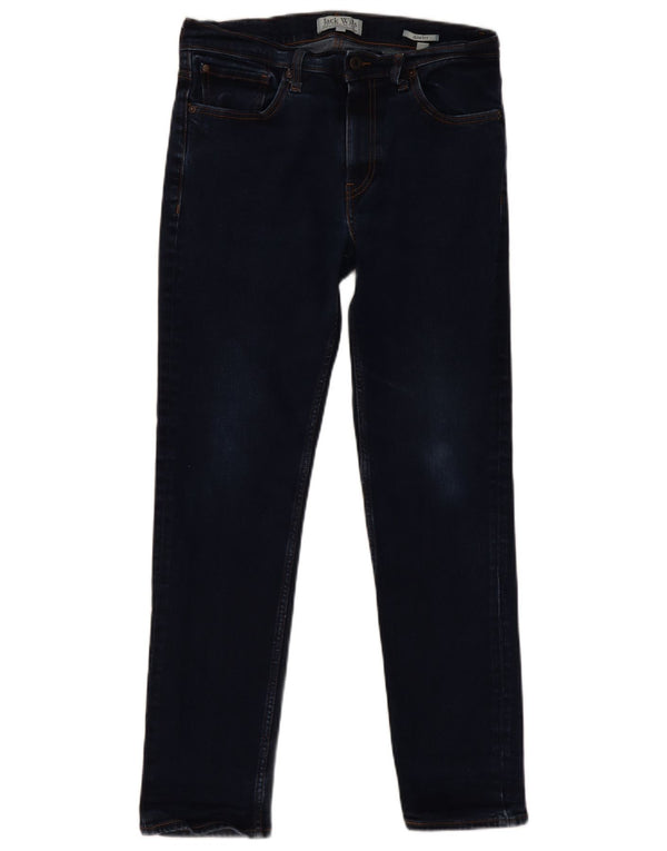 Jack Wills Mens Jeans Slim W32 L28 Azul Marinho Algodão