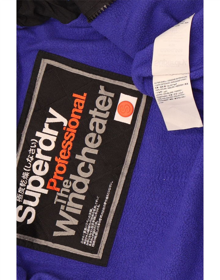 Jaqueta corta-vento feminina Superdry UK 10 pequena preta